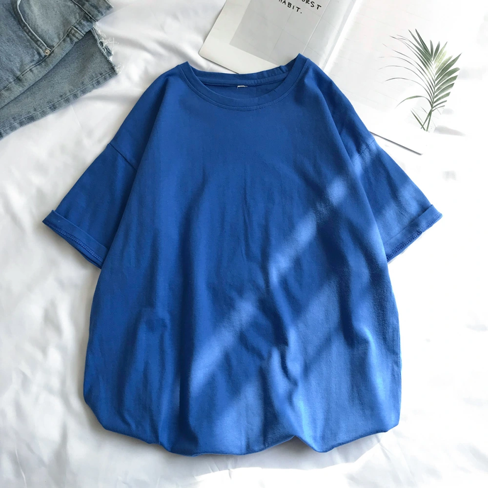 Mens Solid Color Simple Style Summer Casual T-shirts Tops