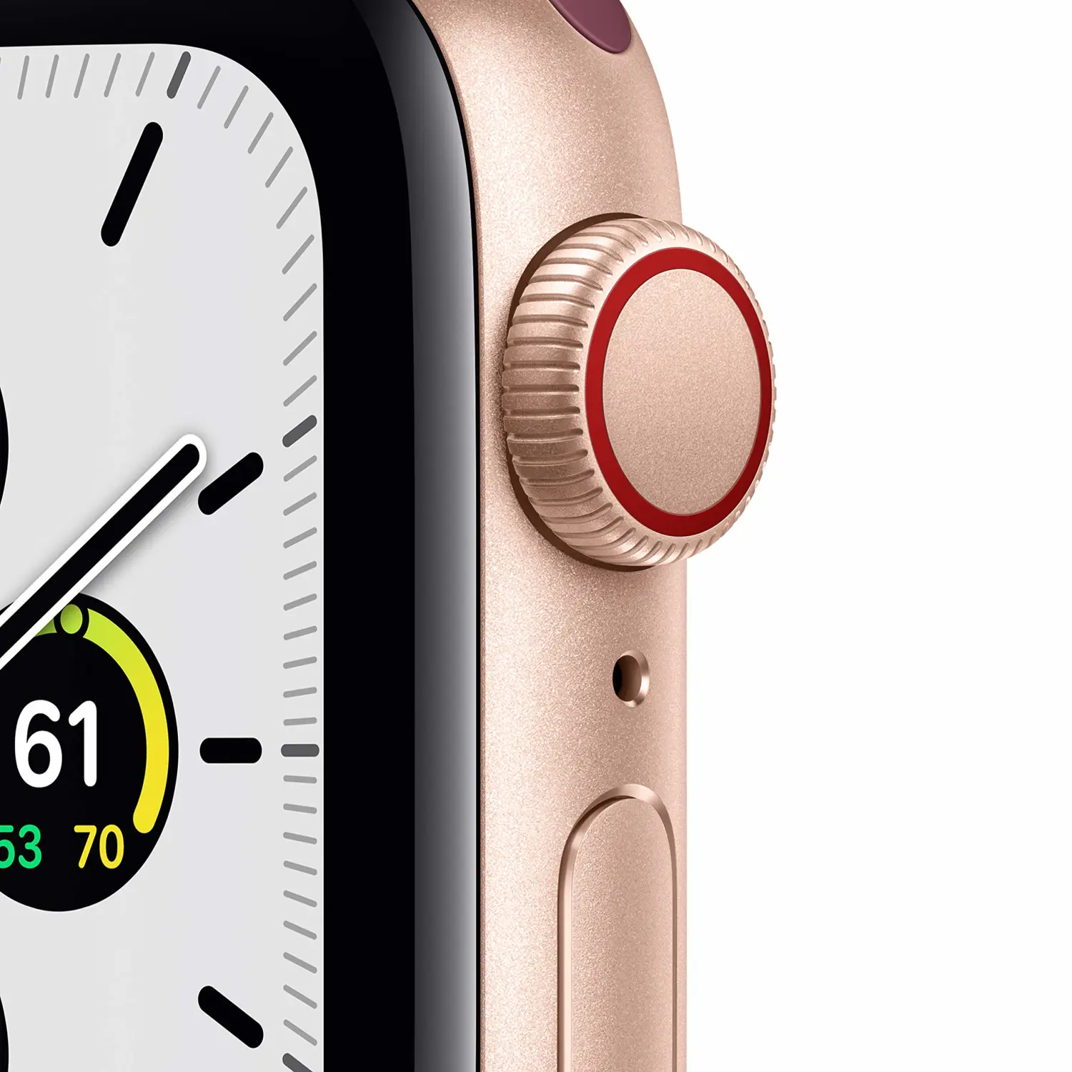 New Apple Watch SE (GPS + Cellular, 40mm) - Gold Aluminum Case with Plum Sport Loop