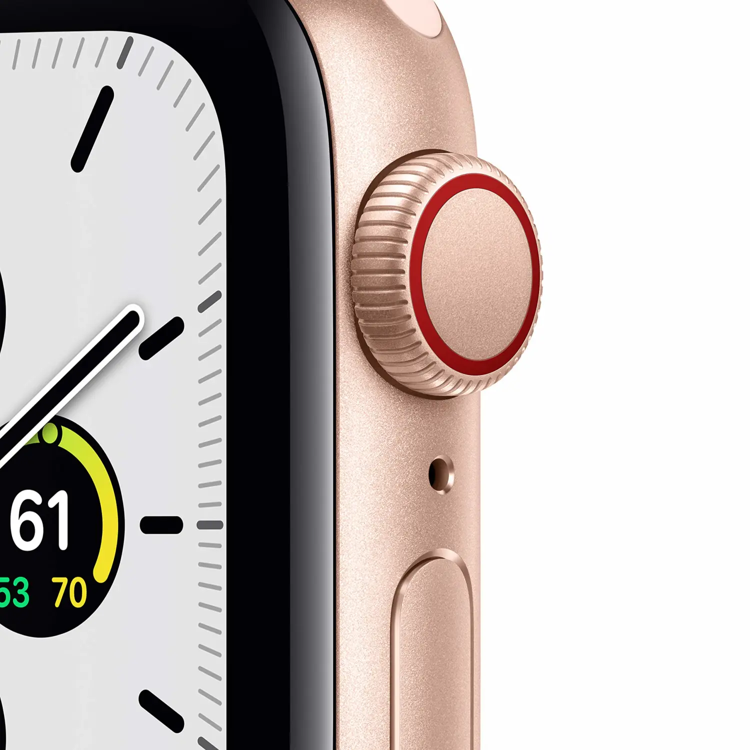 New Apple Watch SE (GPS + Cellular, 40mm) - Gold Aluminum Case with Pink Sand Sport Band