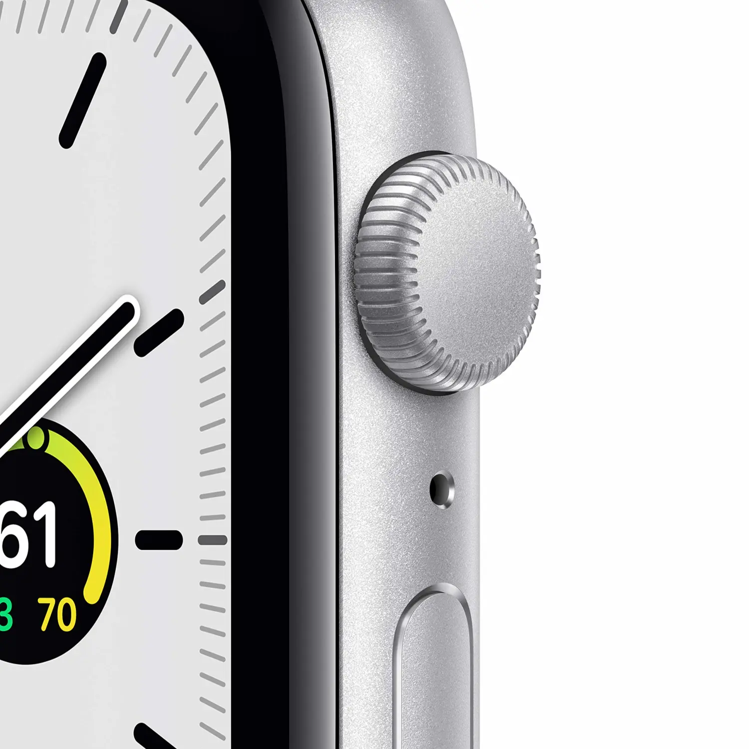 New Apple Watch SE (GPS, 44mm) - Silver Aluminum Case with White Sport Band