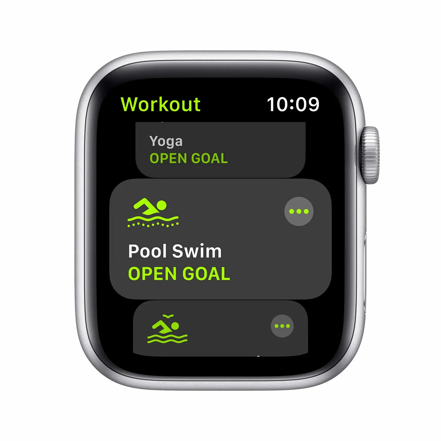 New Apple Watch SE (GPS, 44mm) - Silver Aluminum Case with White Sport Band