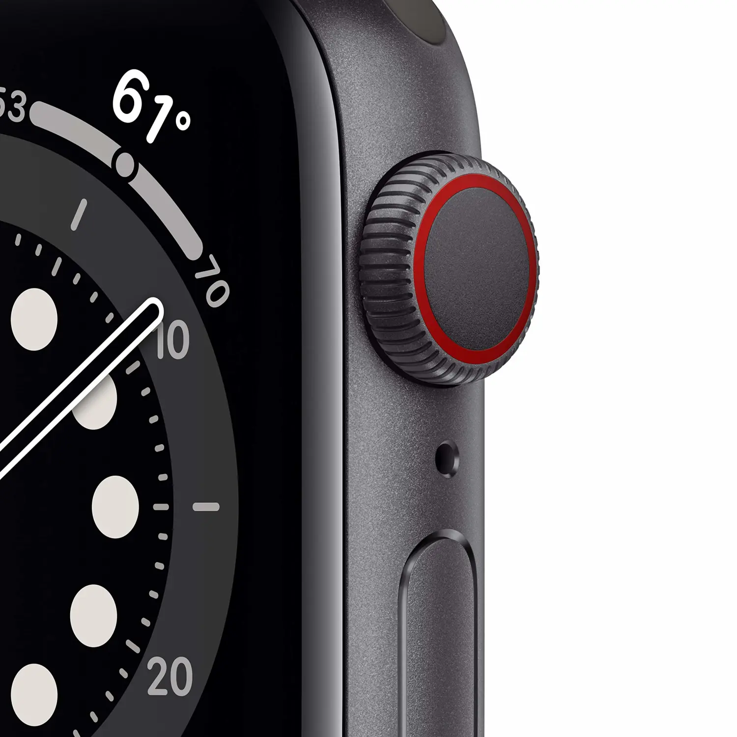 New Apple Watch Series 6 (GPS + Cellular, 40mm) - Space Gray Aluminum Case with Black Sport Band