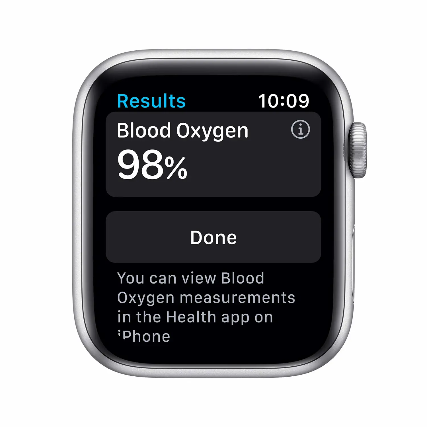 New Apple Watch Series 6 (GPS + Cellular, 44mm) - Silver Aluminum Case with White Sport Band