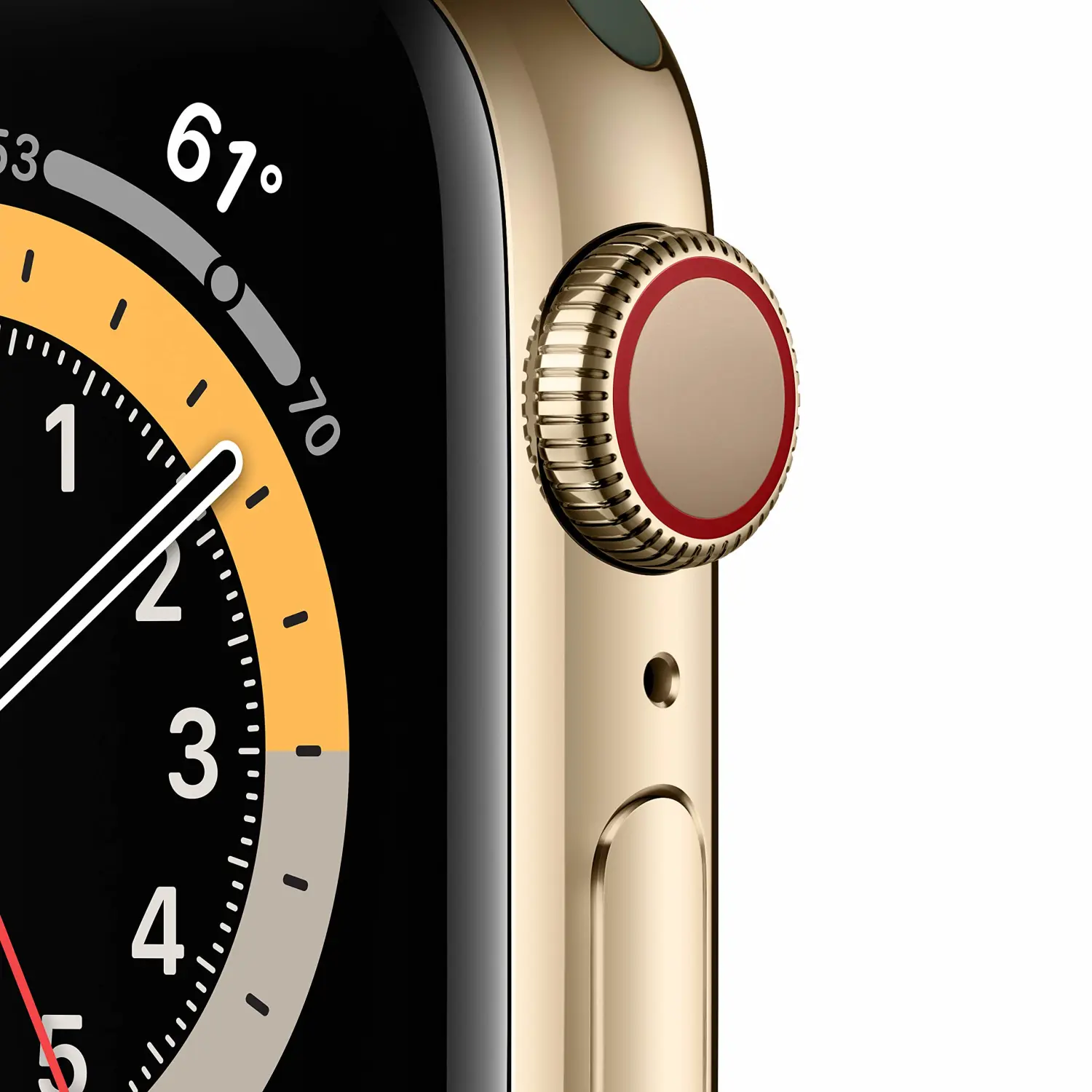 New Apple Watch Series 6 (GPS + Cellular, 40mm) - Gold Stainless Steel Case with Cyprus Green Sport Band