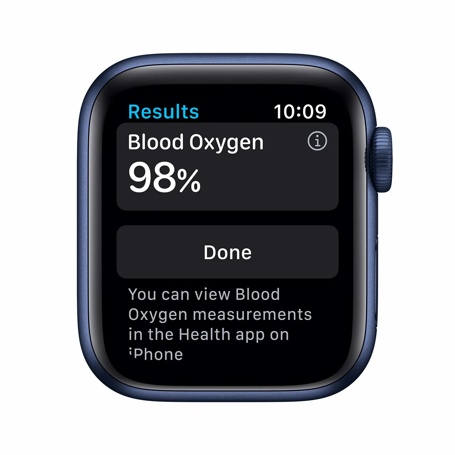 New Apple Watch Series 6 (GPS + Cellular, 40mm) - Blue Aluminum Case with Deep Navy Sport Band