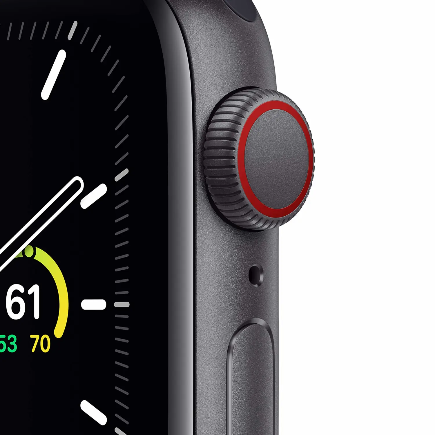 New Apple Watch SE (GPS + Cellular, 40mm) - Space Gray Aluminum Case with Charcoal Sport Loop