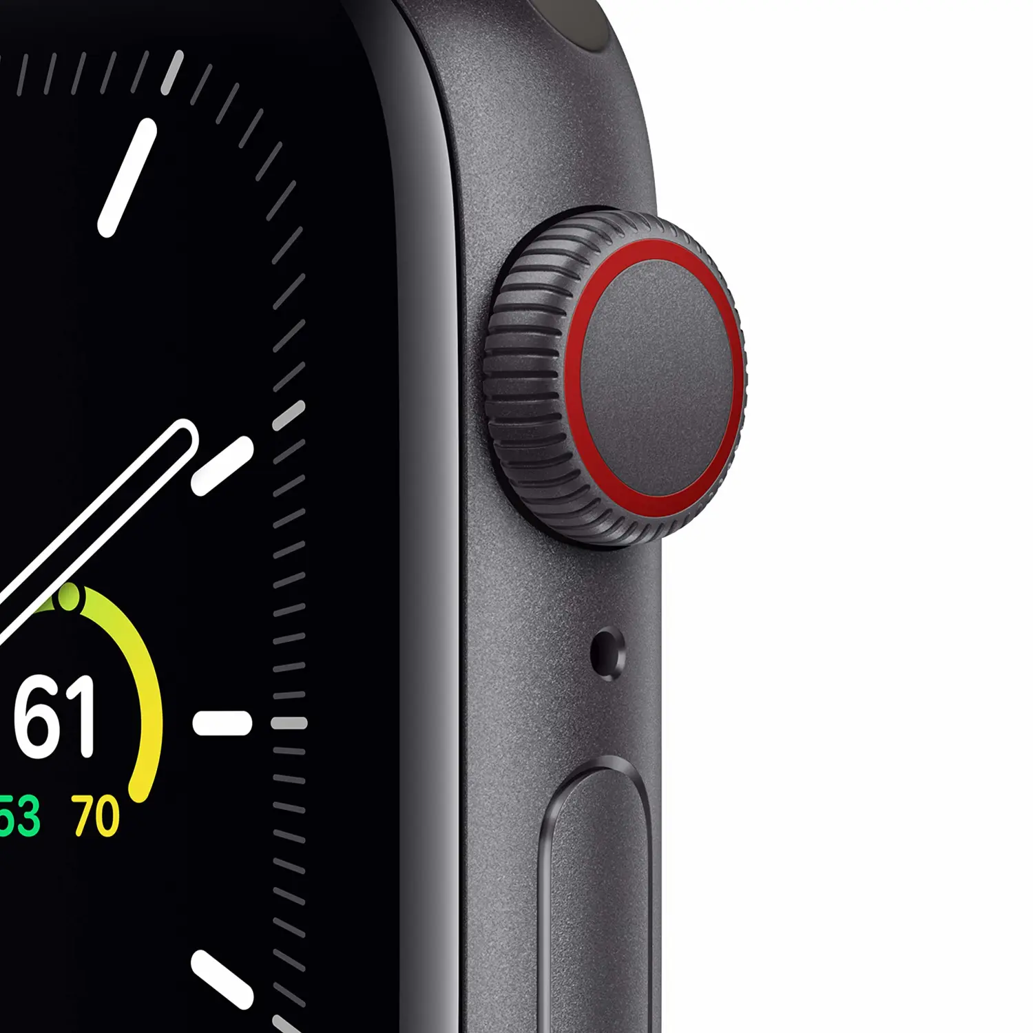 New Apple Watch SE (GPS + Cellular, 40mm) - Space Gray Aluminum Case with Black Sport Band