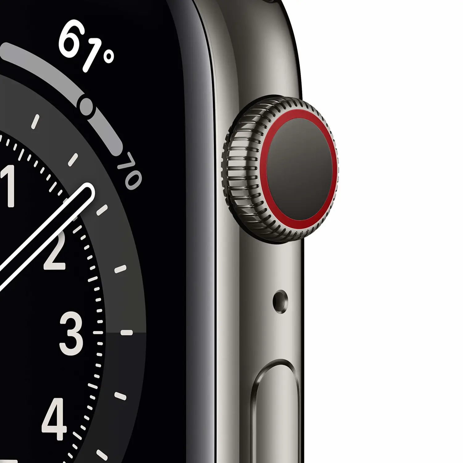 New Apple Watch Series 6 (GPS + Cellular, 44mm) - Graphite Stainless Steel Case with Graphite Milanese Loop