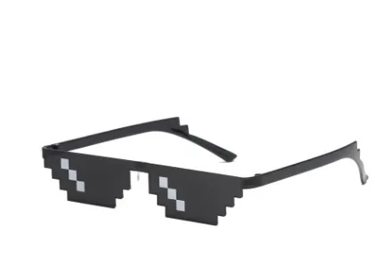 Sunglasses coded pixel sunglasses mosaic square glasses to force the second element b artifact