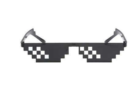 Sunglasses coded pixel sunglasses mosaic square glasses to force the second element b artifact