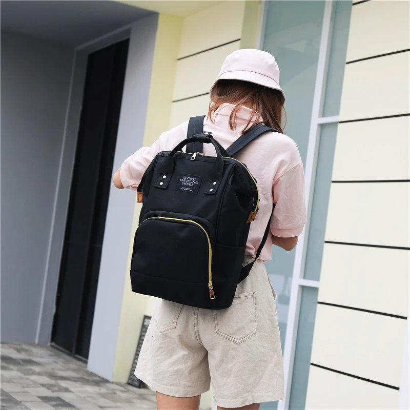 Mother package fashion maternal and child shoulder bag waterproof multi-function diaper backpack Korean version of Mummy bag shoulder customization