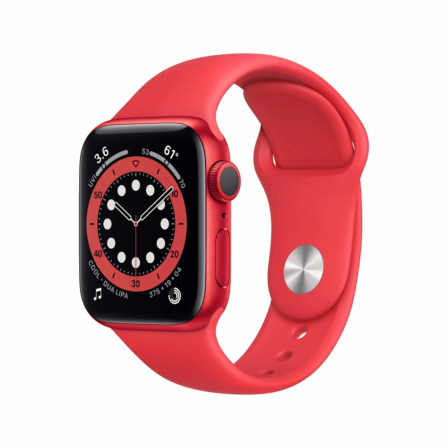 New Apple Watch Series 6 (GPS, 40mm) - (Product) RED - Aluminum Case with (Product) RED﻿ - Sport Band
