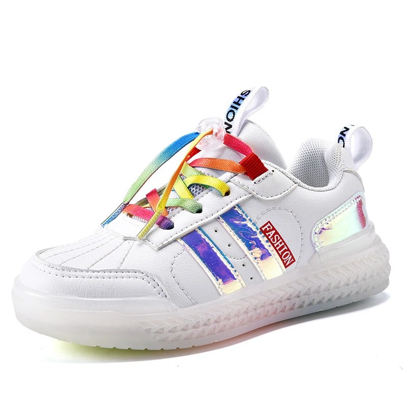 Children's Cotton LED Colorful Light Rechargeable Shoes