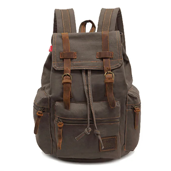 men's backpack vintage canvas backpack