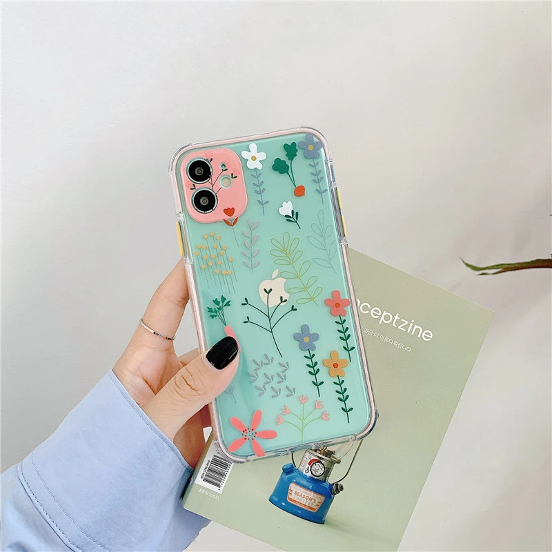 Idyllic Small Flower Soft Shell Transparent Mobile Phone Case