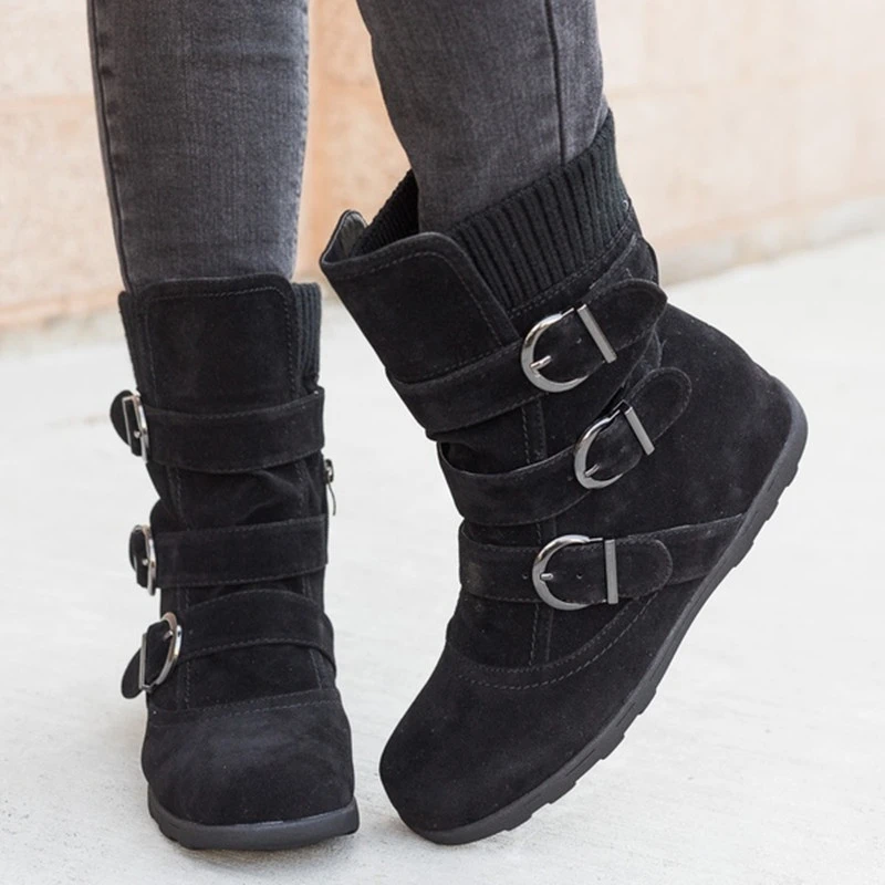 Oversized frosted cotton boots