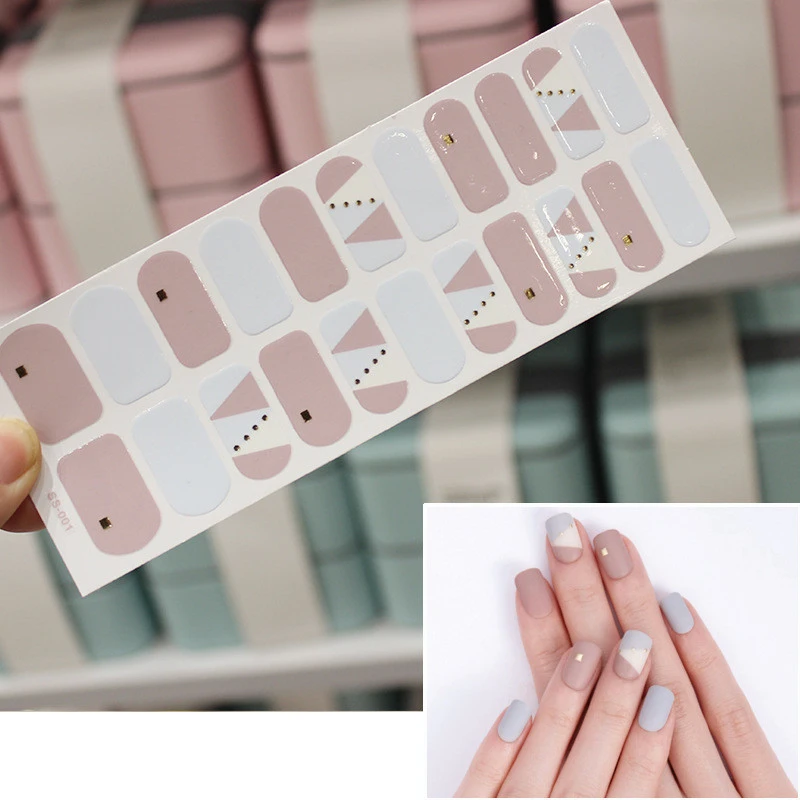 Nail Art Stickers Waterproof Colorful Christmas Letters