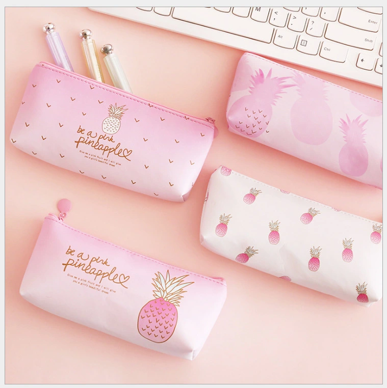 Compatible With , Pineapple Pencil Bag