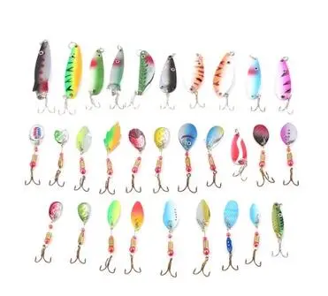 30 Fiskedrag 3-7g Spinnare & Skeddrag