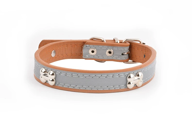 Reflective Three Bone Collar Pet Leash