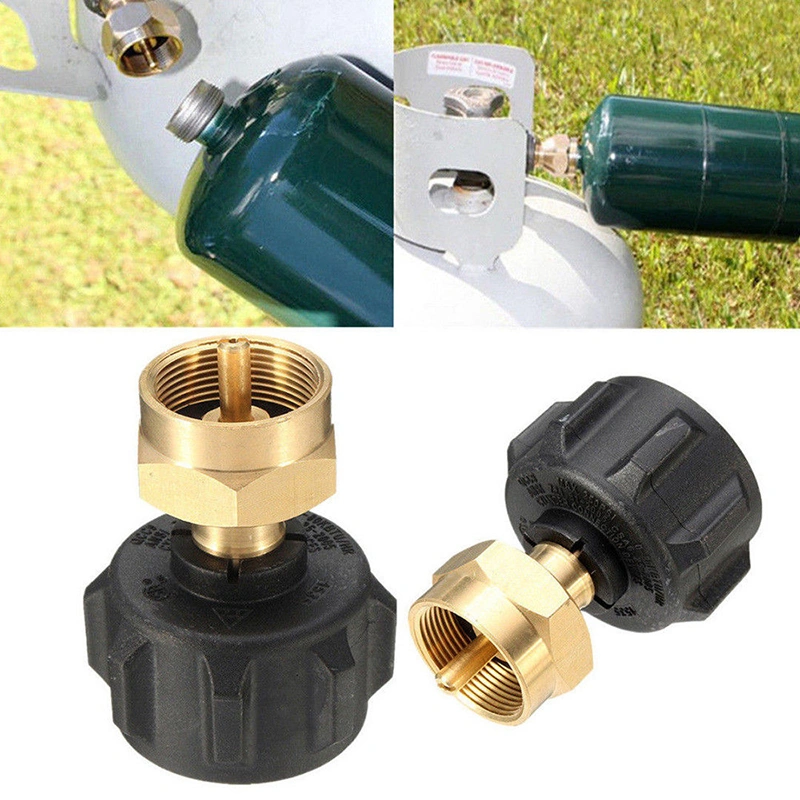 Outdoor Useful 1LB Tank Gas Propane QCC1 Regulator Valve Propane Refill Adapter BBQ Kit