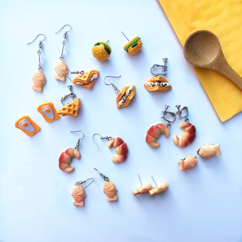 Creative Fun Burger Earrings