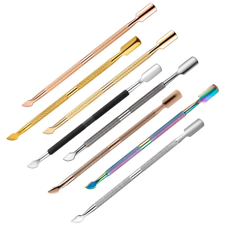 Stainless steel dead skin push nail file