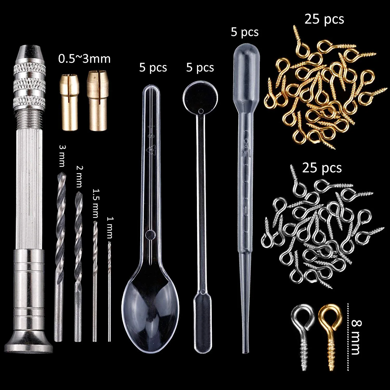 83 pieces of crystal glue tool kit