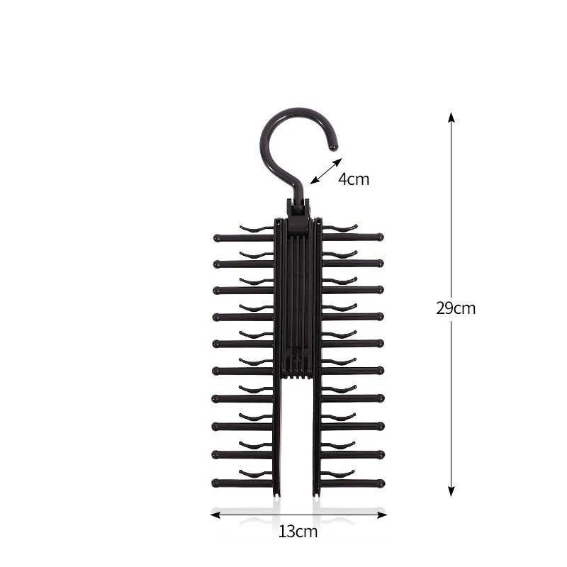 Large-Capacity Hook Tie Storage Clip Multi-Layer Scarf Belt Hanger