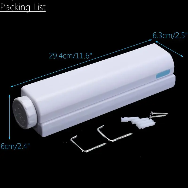 3.2 m 4 Lines Clothesline Rope Washing Indoor Space Saving Retractable Clothesline Indoor Outdoor