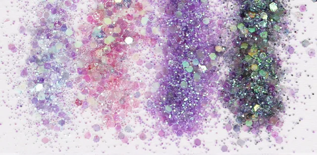 Fine glitter + 1mm small sequins