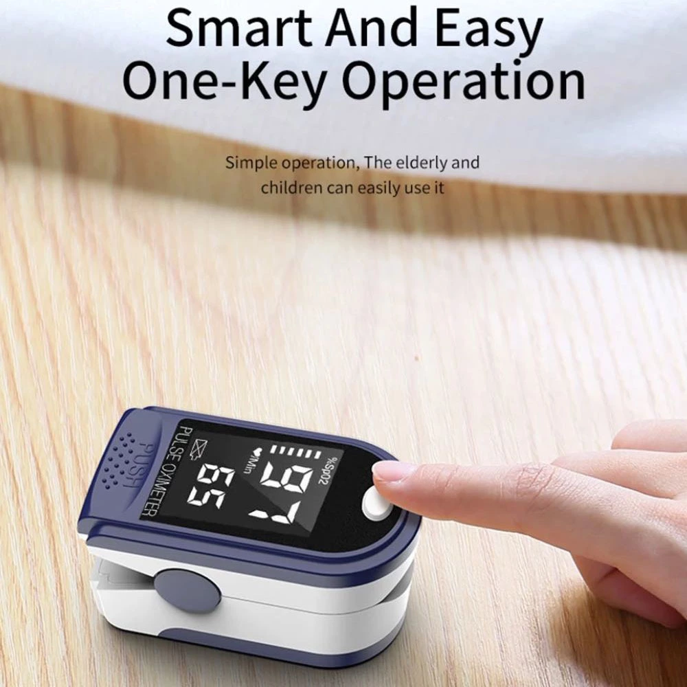 Portable Blood Oxygen Monitor Finger Pulse Oximeter