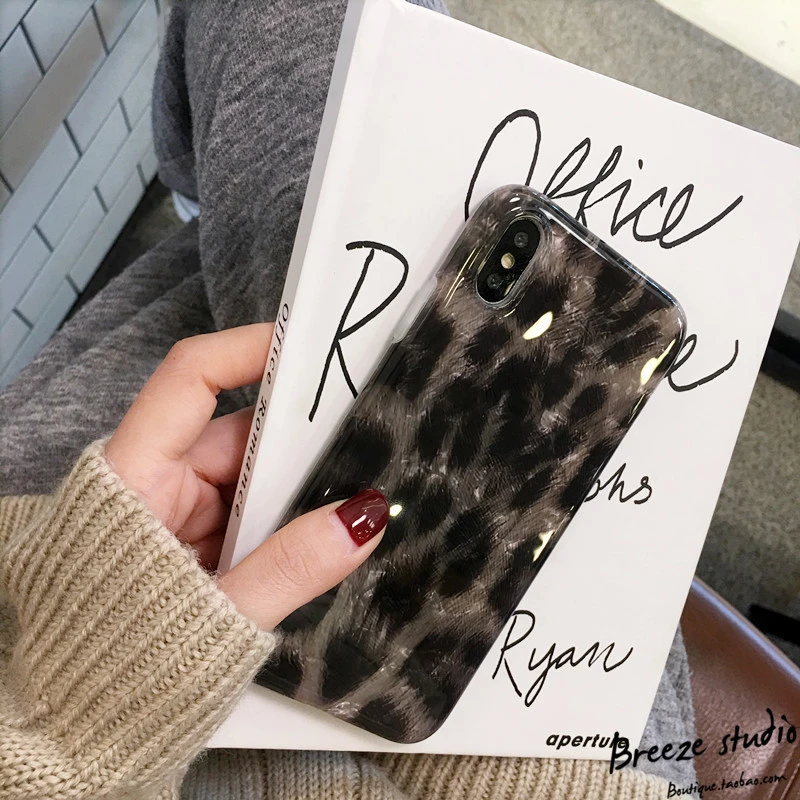 Retro Black Leopard Print Suitable For X Mobile Phone Case