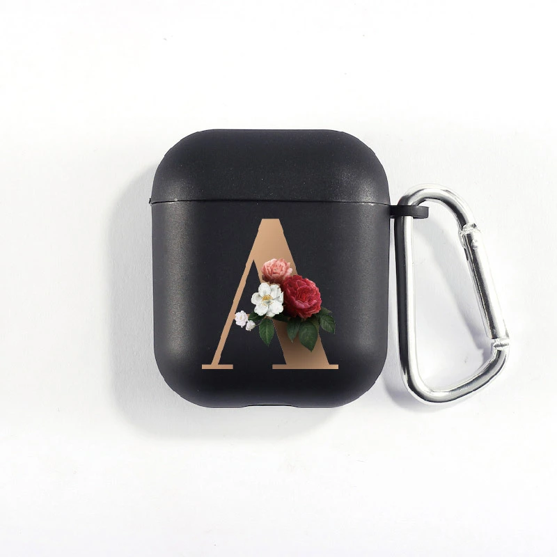 Compatible with Apple, Compatible with Apple , 26 English Letters With Flower Earphone Protective Cover
