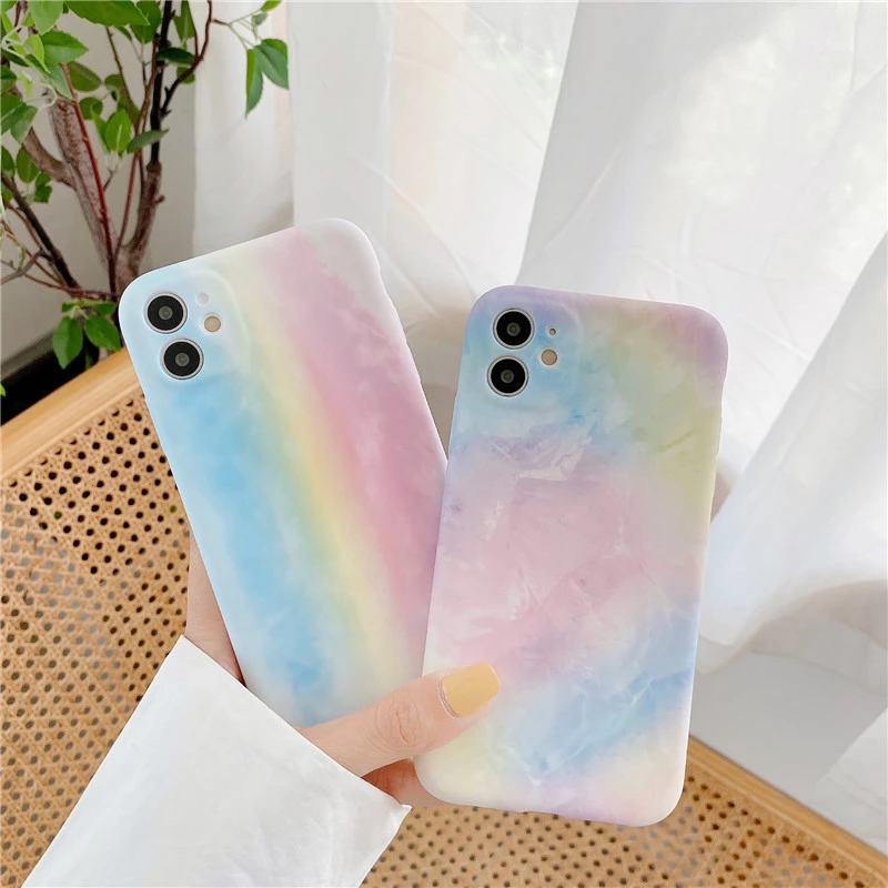 Compatible with Apple , Dizzy Rainbow Liquid Phone Case