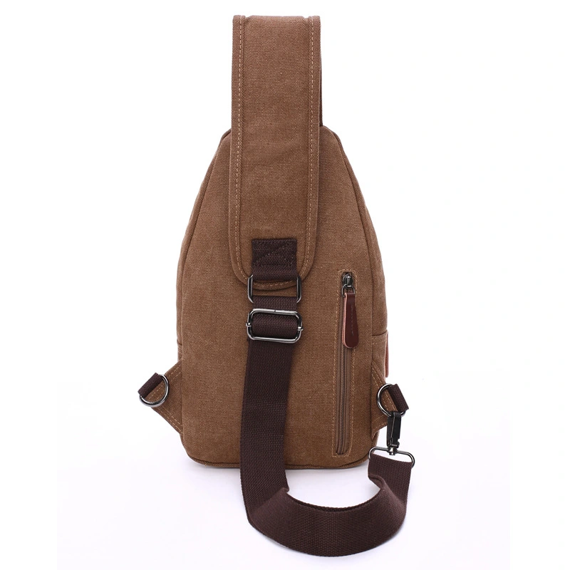 Professional manufacturers supply the new men's fashion bag wash water quality canvas bag Crossbody Bag chest