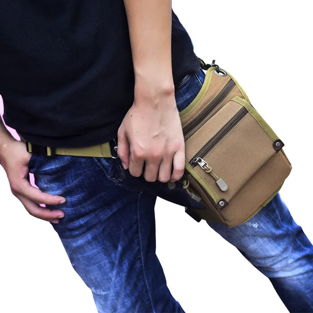 Cycling nylon waist leg bag