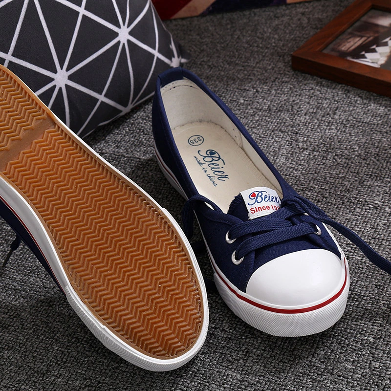 Flat bottom women's shoes breathable new canvas shoes