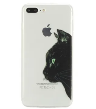 Ultra-thin soft plastic cartoon phone case cat mobile phone case