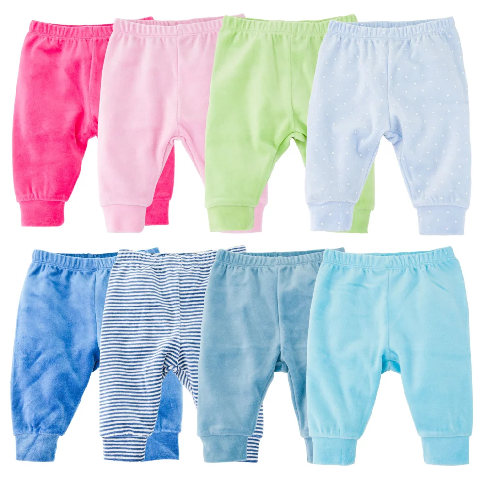 Solid-color warm pants for boys and children