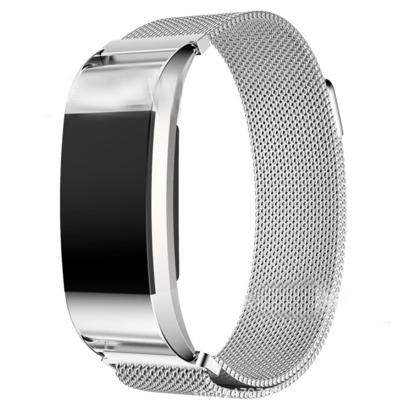 Milanese Colored Stainless Steel Fitbit Charge 2 Strap