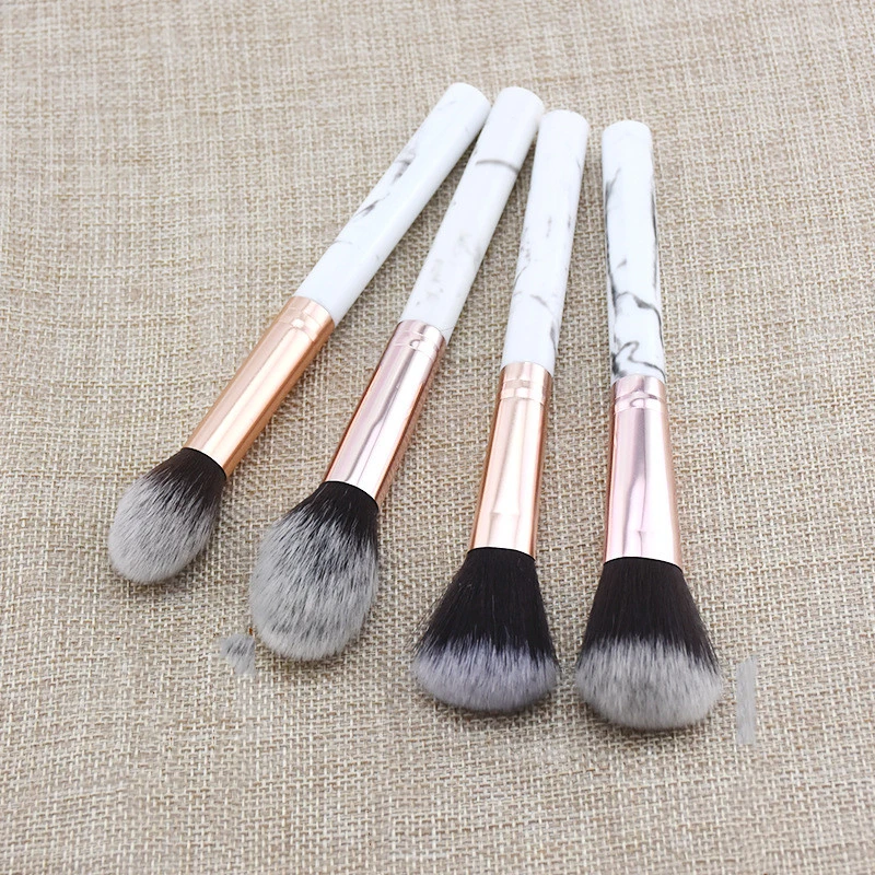 Single Marble Makeup Brush Pattern Flame Repairing Highlight Blush Brush