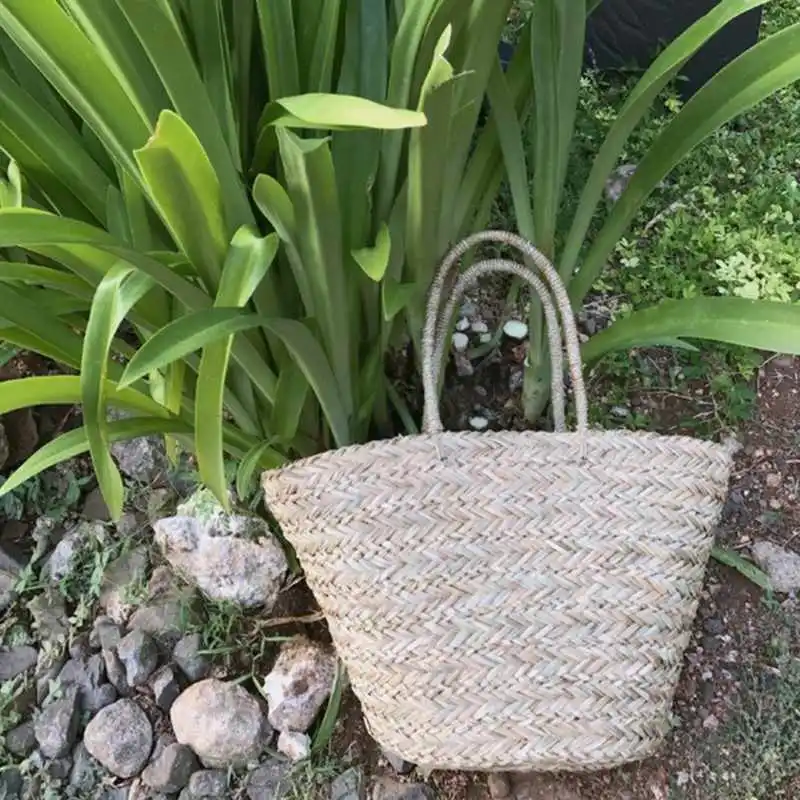 Hand woven water grass bag