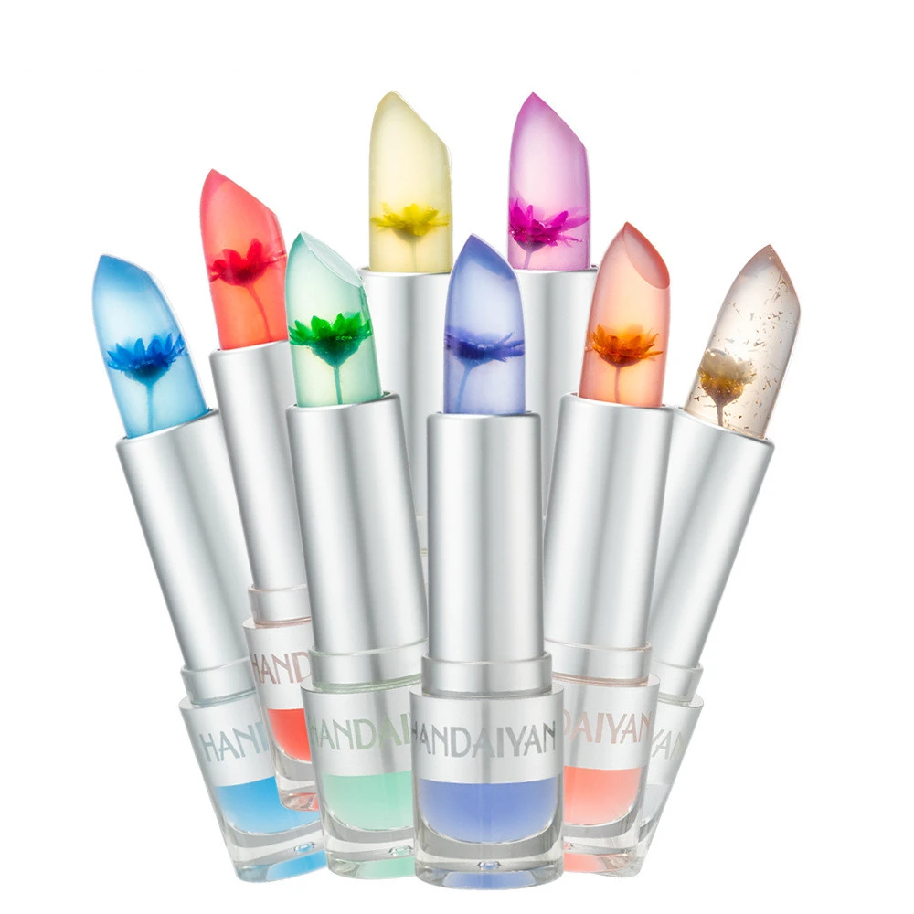 Flower Discoloration Moisturizing Lipstick Is Not Easy To Fade and Does Not Take Off  