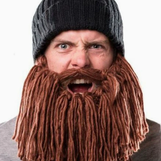 Winter Hand-crocheted Men's Funny Beard Knitted Hat