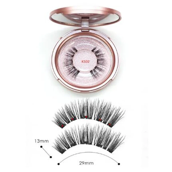 Five magnetic false eyelash set