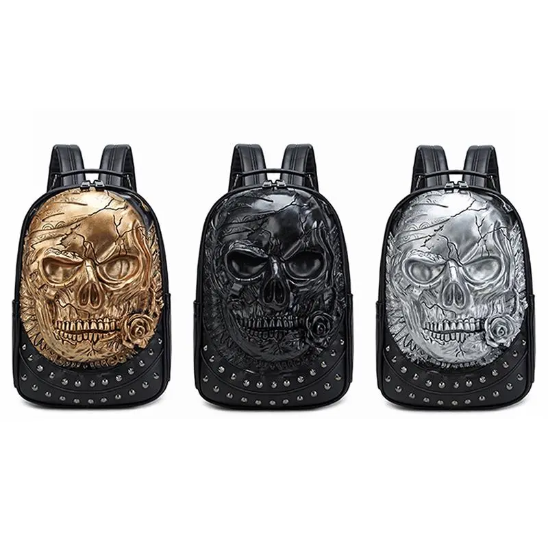 Skull Punk schoolbag