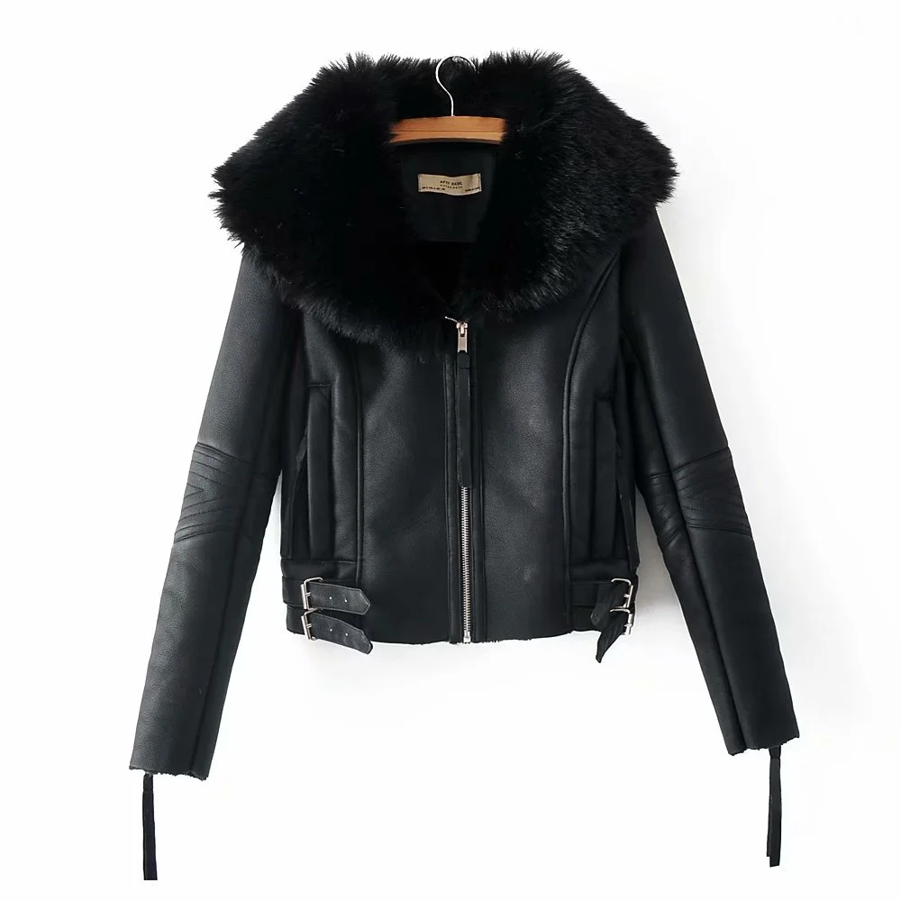 Zip cropped cotton coat