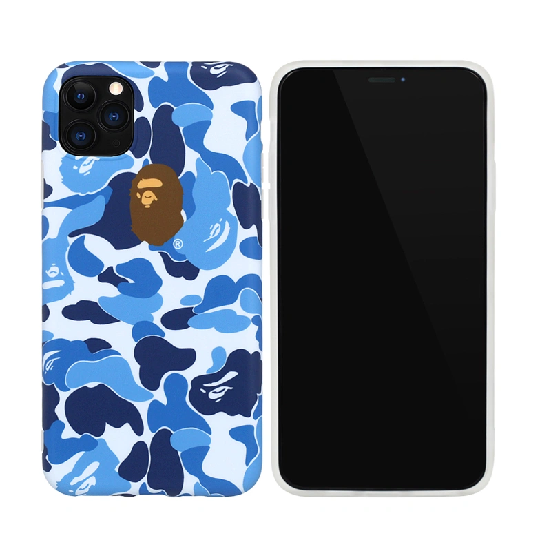 Compatible with Apple, Apeman Blue Camouflage Phone Case For IPhone