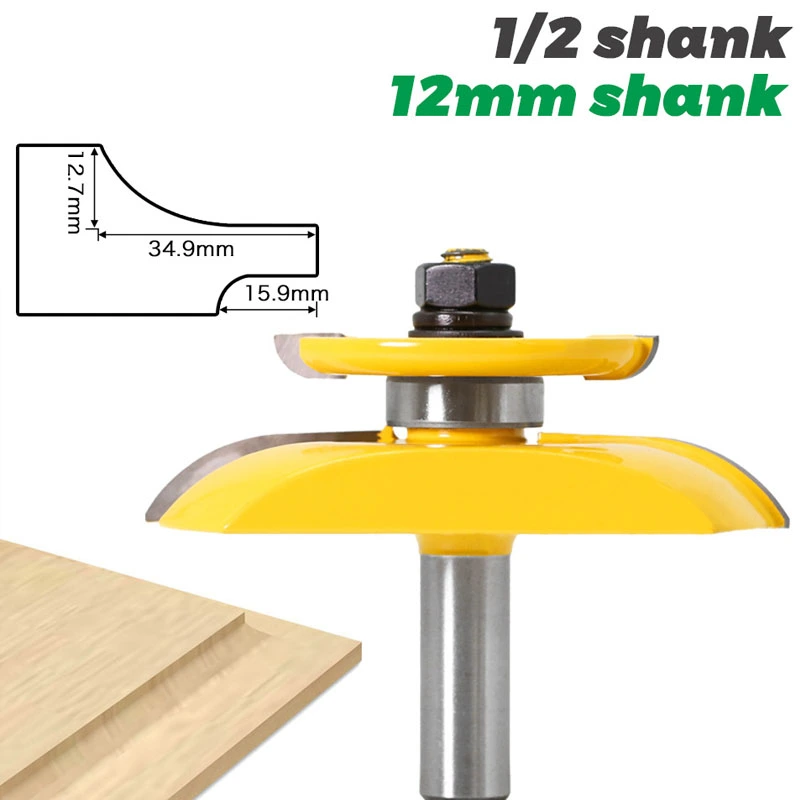 1/2 handle 12mm handle cabinet door double side R line chamfering knife